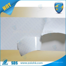 New arrival ultra destructible vinyl eggshell labels custom transparent destructible vinyl sticker with free design